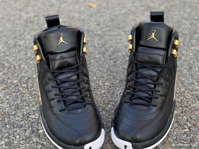 Bmlin shoes Metallic Black 'Reptile' Retro Gold-White Jordan Air 12 AO6068-007 0821